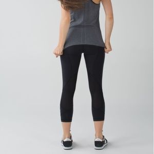 Lululemon Pace Rival Crop 22" Size 8 Black